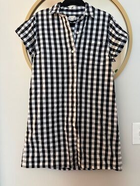 J. Crew Gingham Shirt Dress